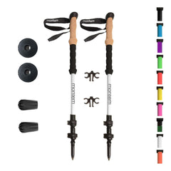 Montem Ultra Strong trekking poles extended length for adjustable hike comfort.