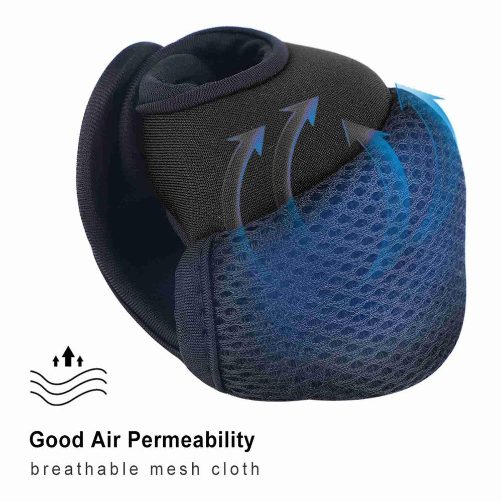 Breathable mesh detail on black reel cover
