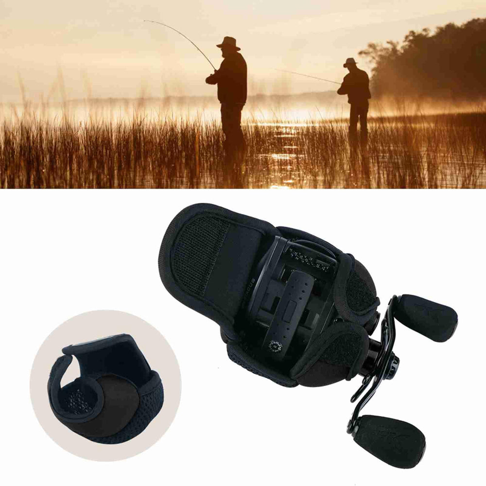Moofey reel cover in red color – side view