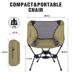 MOON LENCE 2 Pack sturdy-triangle-structure visual showcases stable seating on uneven ground.
