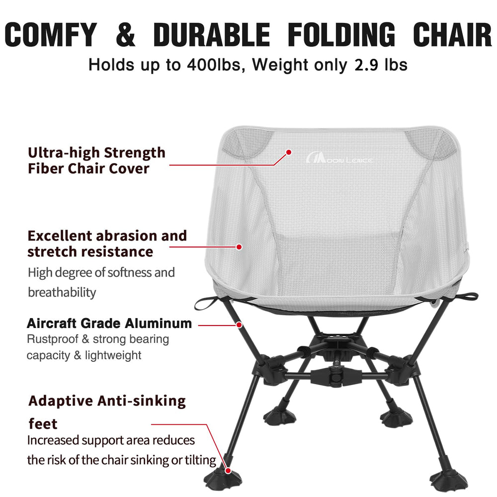 MOON LENCE beach-ready chair on sand with steady seating.