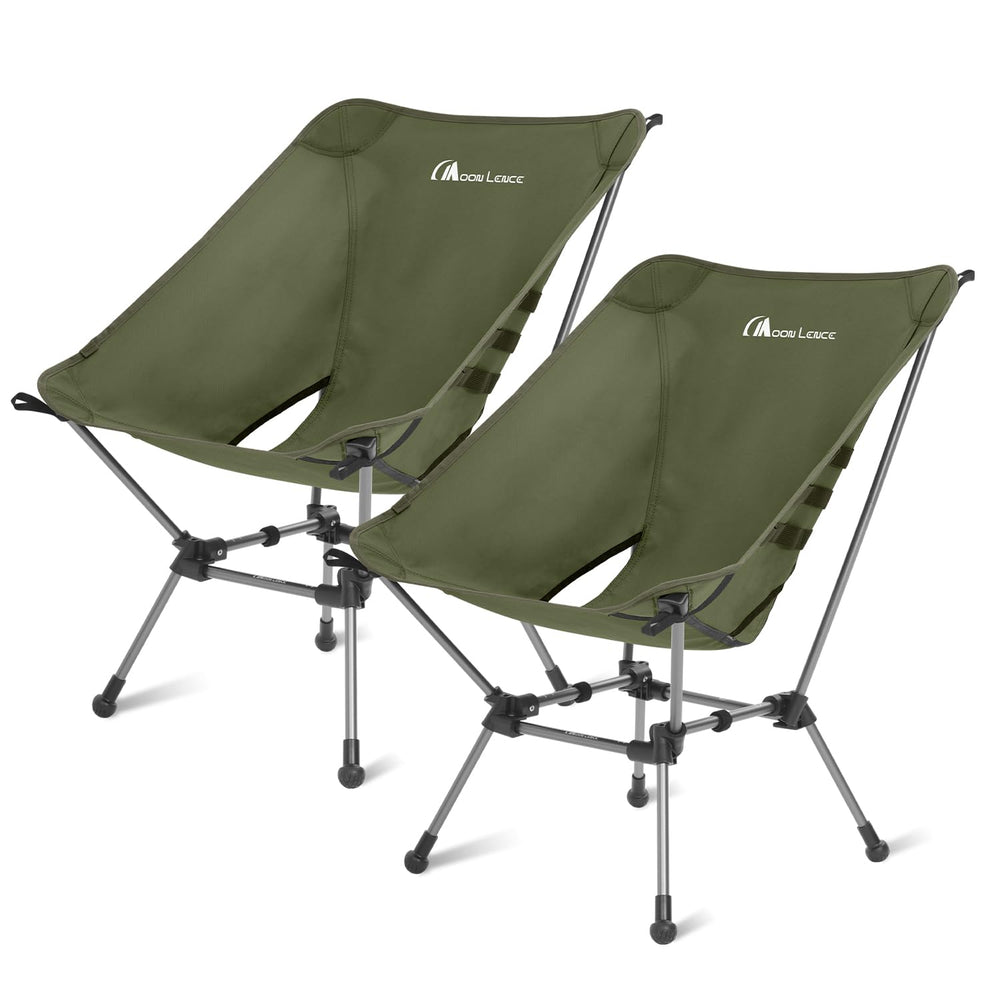 MOON LENCE Camping Chair Plus expanded seat offers greater comfort on long hikes.
