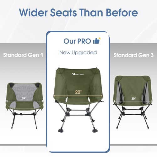 MOON LENCE Camping Chair Plus mesh pocket keeps essentials within reach