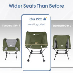 MOON LENCE Camping Chair Plus mesh pocket keeps essentials within reach