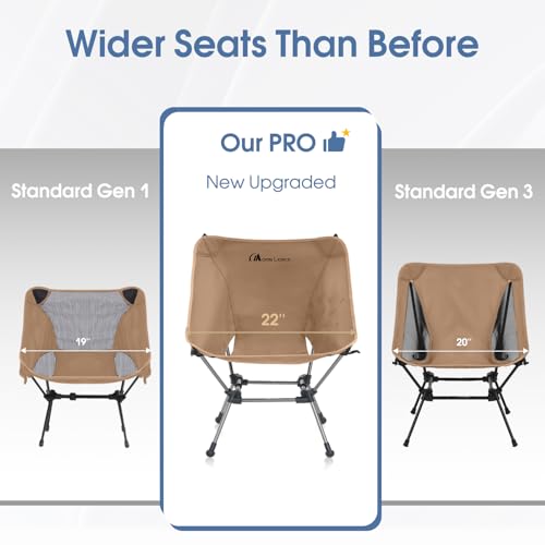 Moon Lence camping chair mesh pocket stores essentials during trips.
