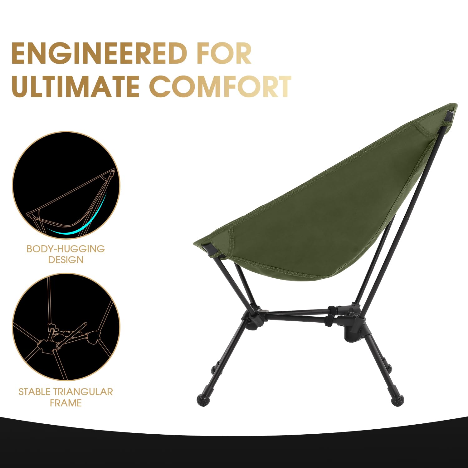 Moon Lence side mesh pocket keeps essentials secure during camping.