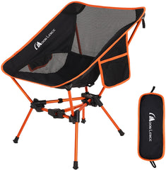 Moon Lence fourth-gen folding chair setup shows quick assembly for camping adventures