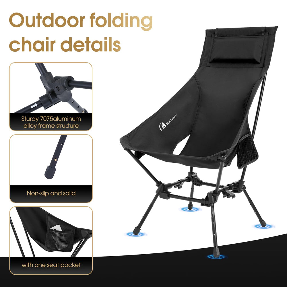 MOON LENCE high-back design provides supportive outdoor seating.