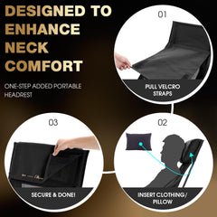 MOON LENCE chair base and feet — slip-resistant rubber caps for stable seating on uneven ground.