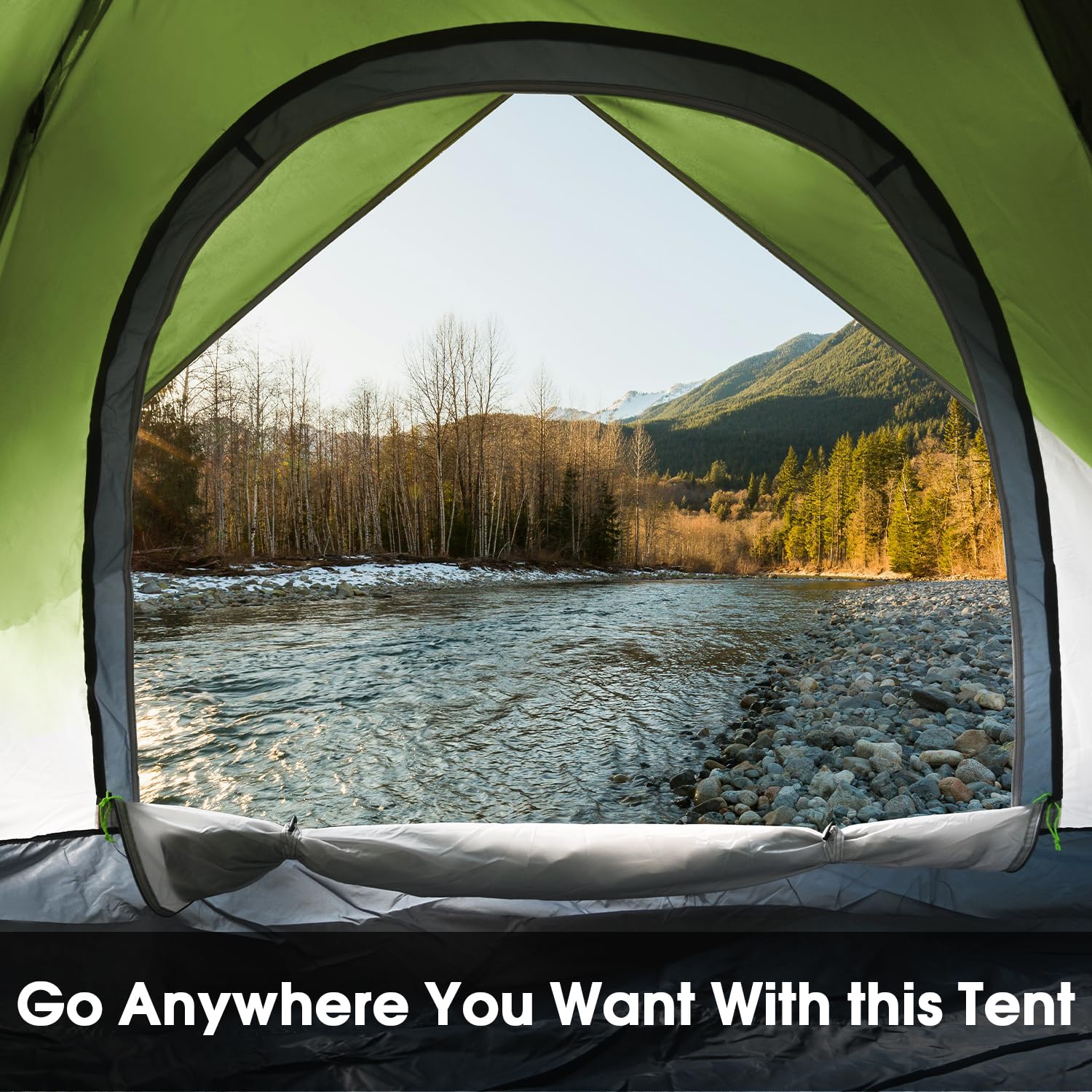 MOON LENCE instant pop-up tent packable design fits compact bag for easy transport