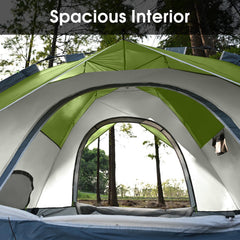 MOON LENCE instant pop-up tent sealed seams keep moisture out during unpredictable weather