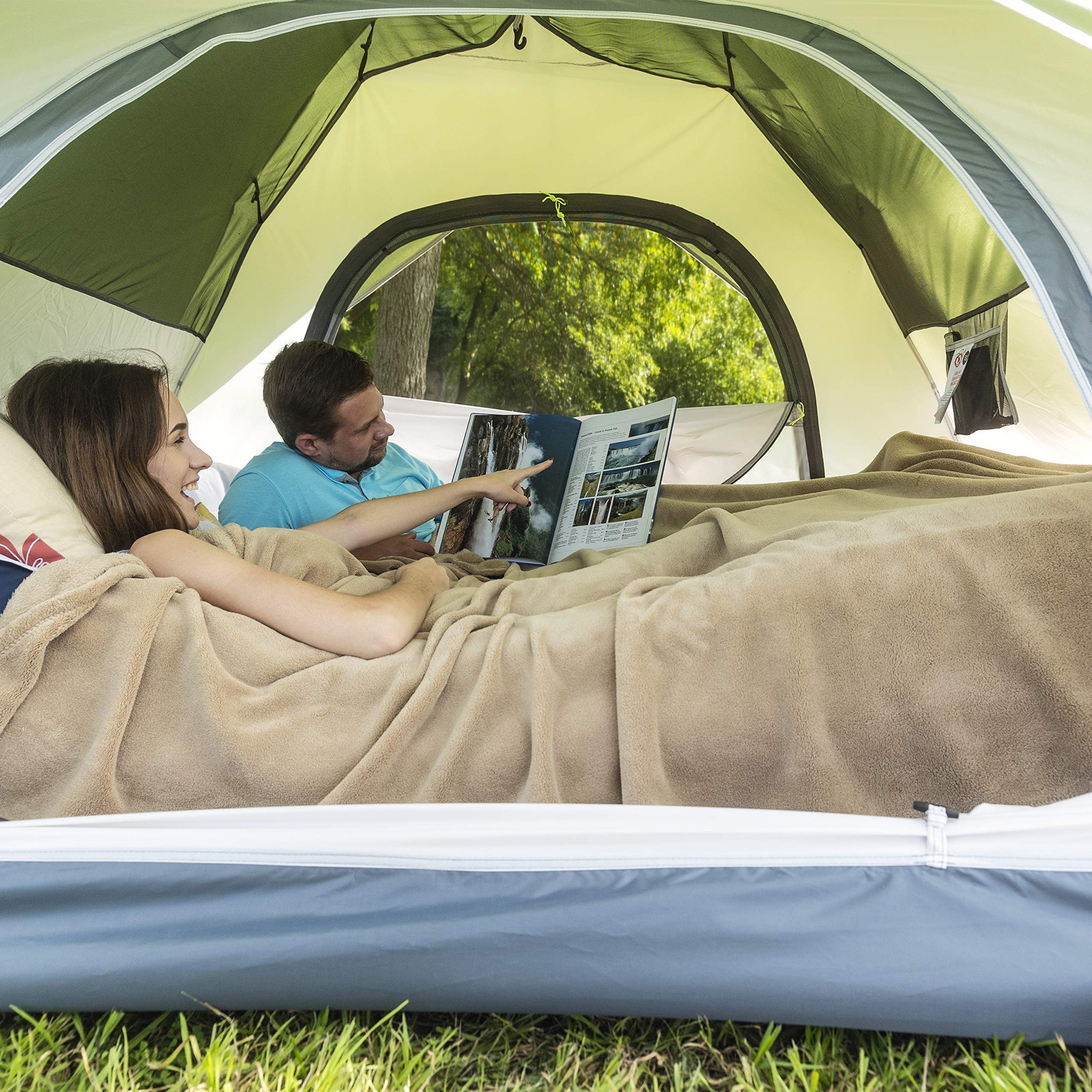 MOON LENCE instant pop-up tent storage pockets keep essentials close at hand