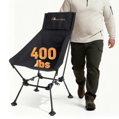 MOON LENCE oversized camping chair with wide seat for roomy comfort