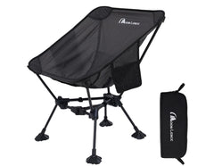MOON LENCE portable camping chair folded for compact backpacking and easy storage.