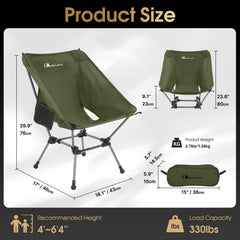Moon Lence quad-leg base enhances 360-degree stability on uneven ground