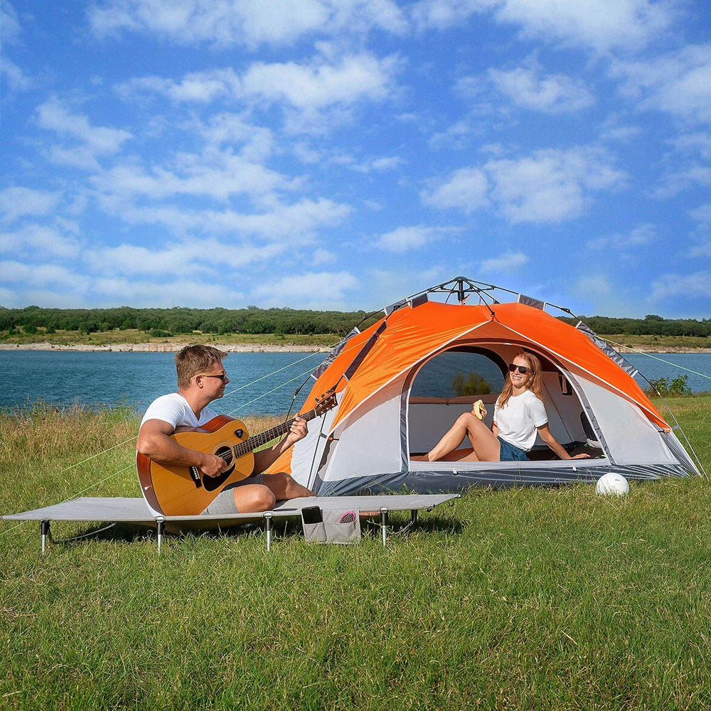MOON LENCE tent packed neatly for travel and storage