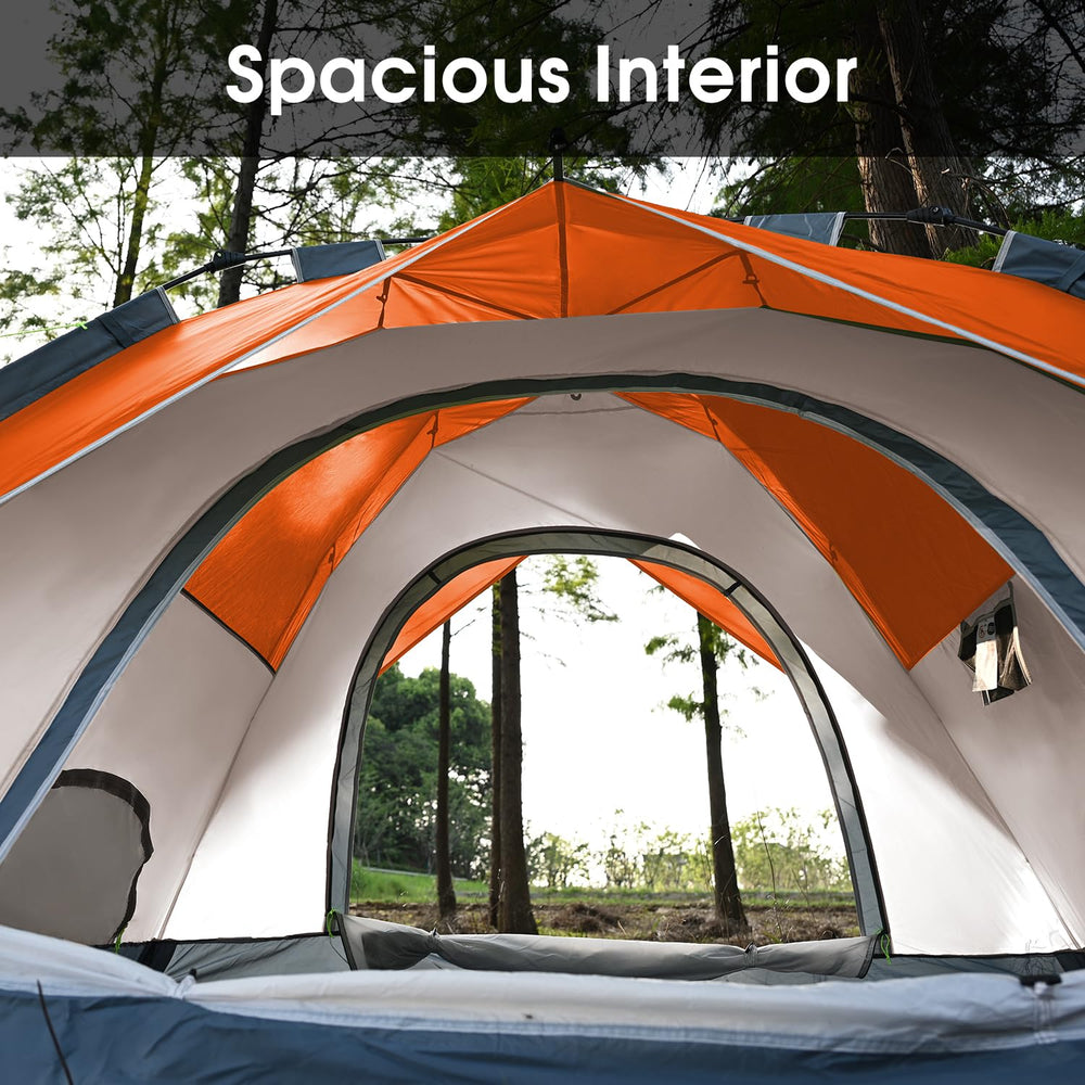 MOON LENCE tent center height of 50 inches for ample headroom