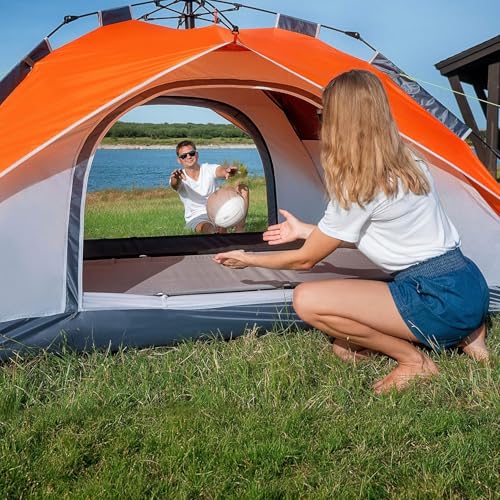 MOON LENCE tent porch area with partition for privacy and comfort