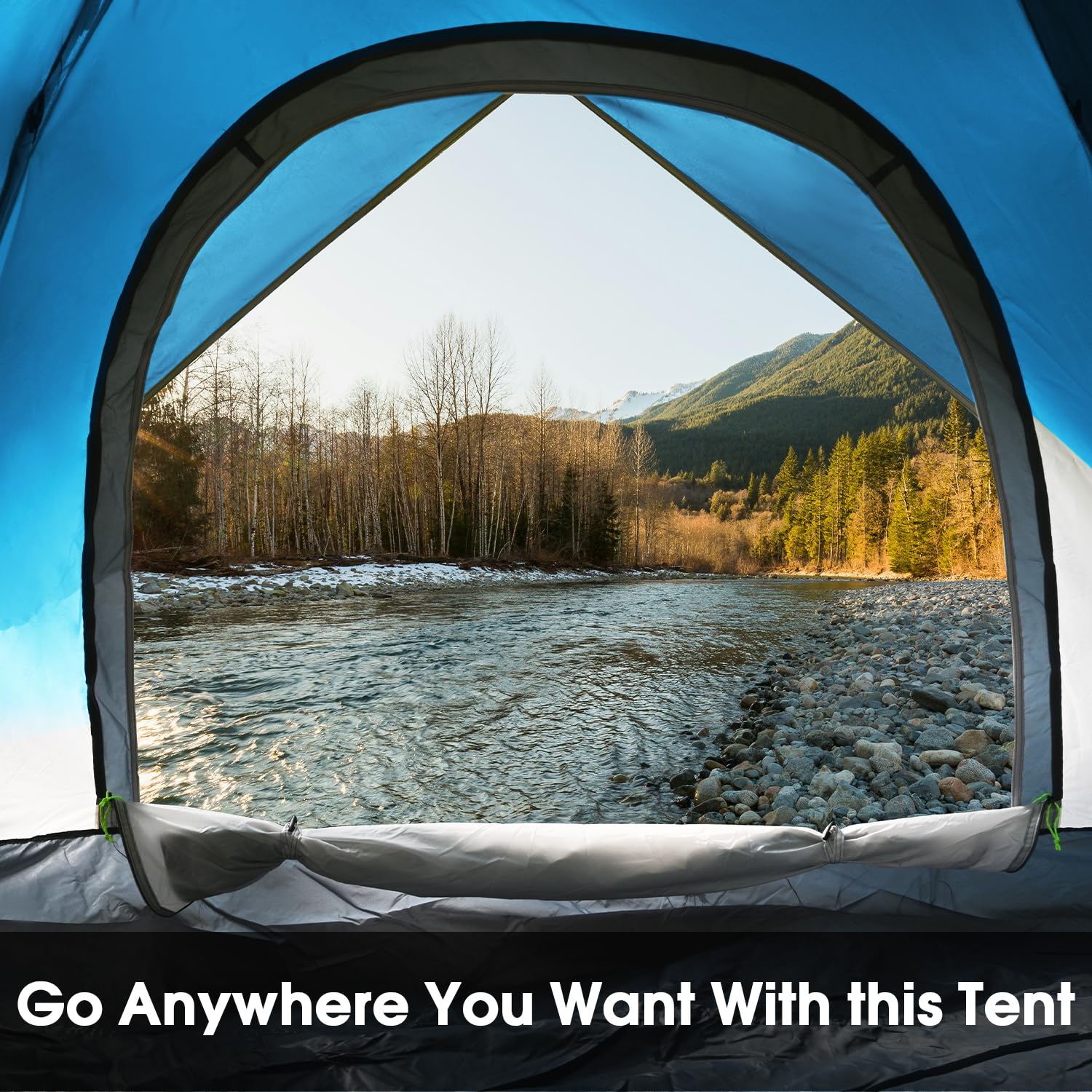 MOON LENCE storage pockets keep essentials within reach during camping.