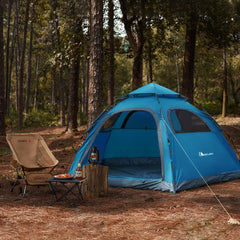 Moon Lence wind-stable tent with alloy hooks for sturdy shelter.