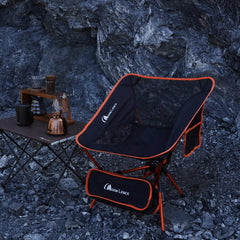 Moon Lence ultralight camping chair weight 2.7 lbs enables easy backpacking