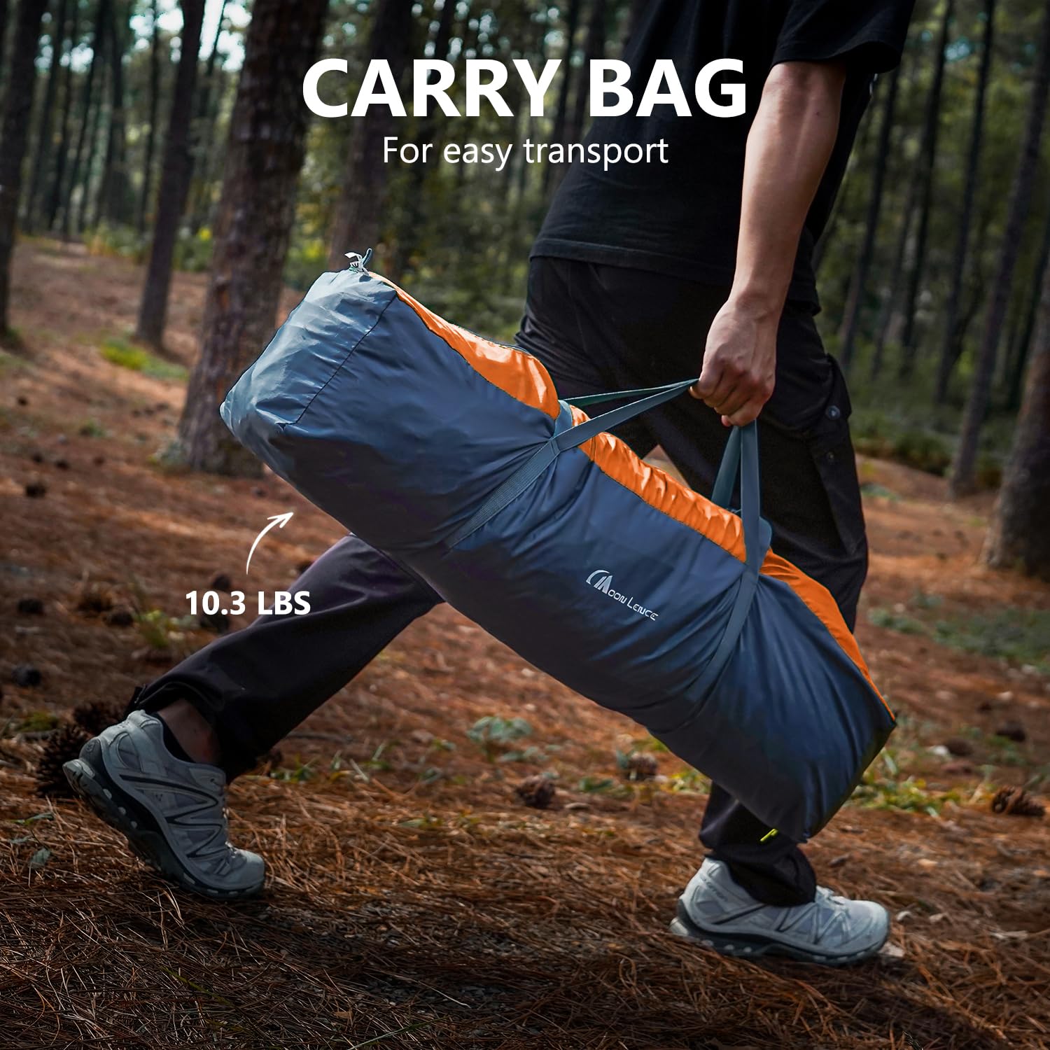 Moon Lence UV-resistant material blocks sun while staying lightweight.