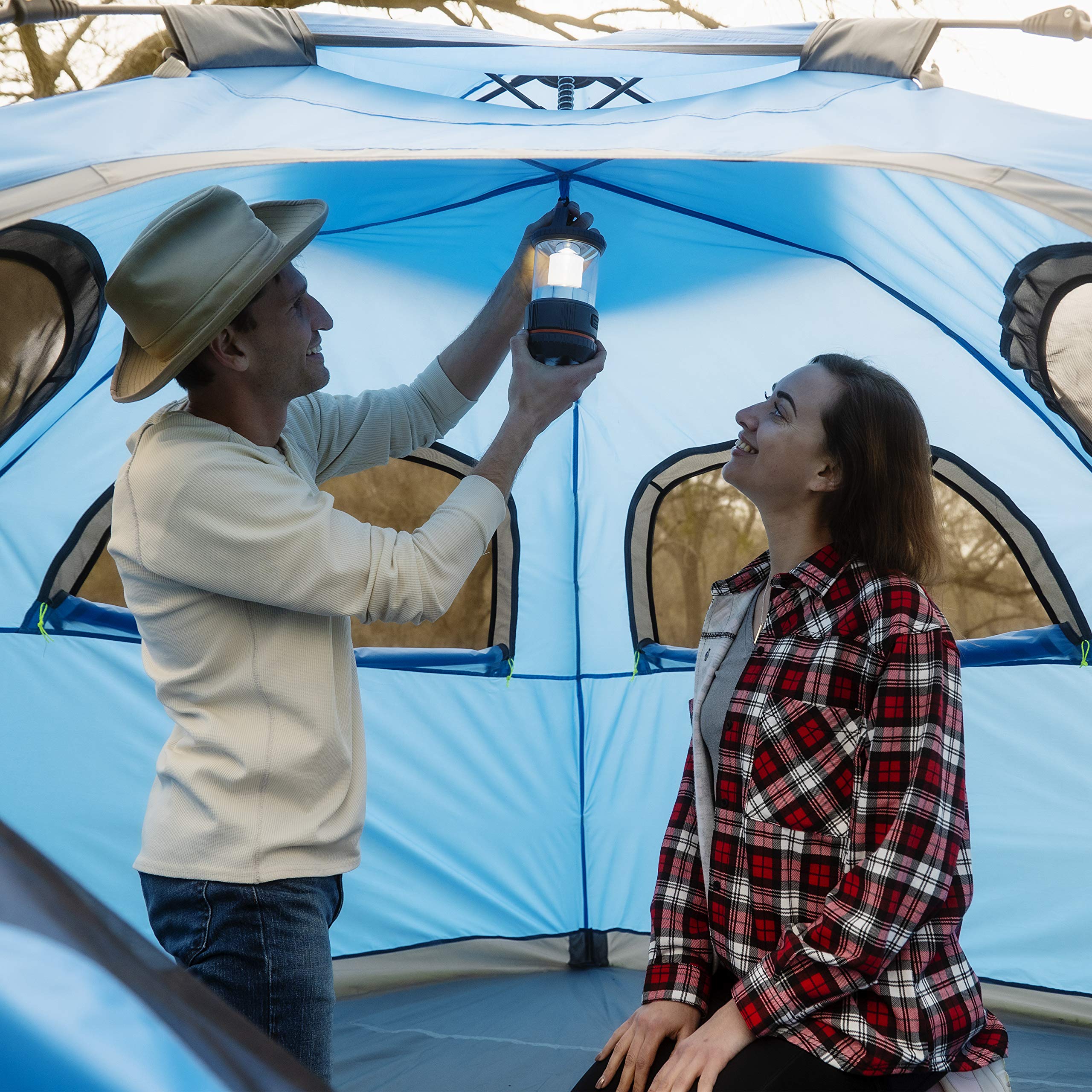 Moon Lence tent features 2000mm waterproof rating against rain.