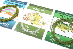 Moonlit Featherweight furled leader with tippet ring for premium dry fly drift