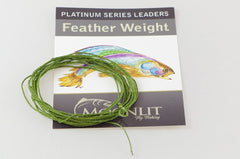 Moonlit Platinum Feather Weight Fly Leader (9-10wt) enables precise, wind-cut dry fly presentation.