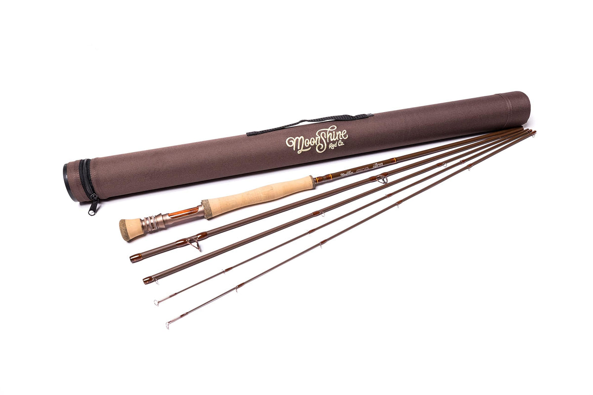 Moonshine Drifter II 7wt-9ft closeup cork for all-day comfort