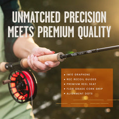 Moonshine Phantom IM10 Graphene construction provides strong, lightweight performance.