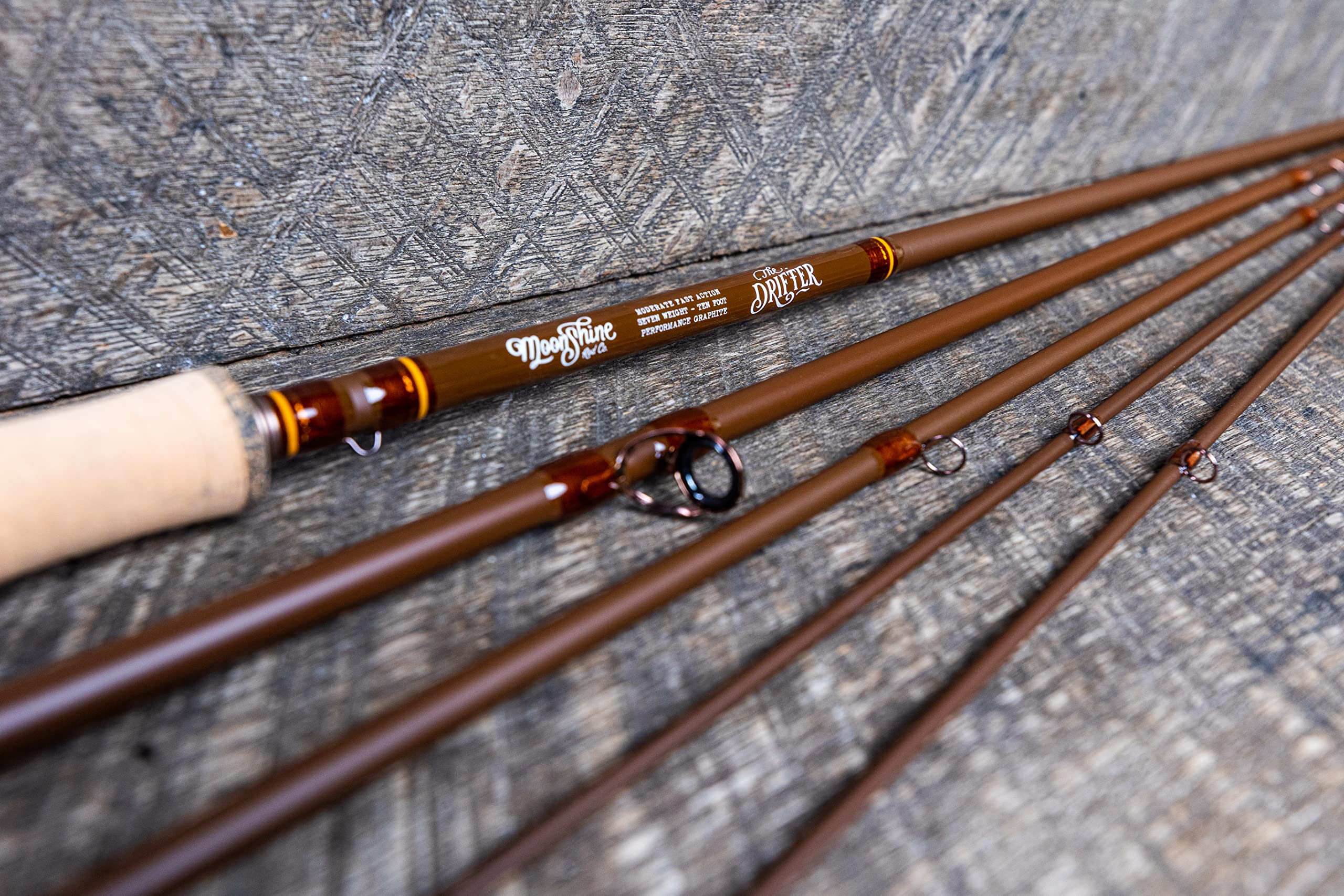 Moonshine Rod Company Drifter II anti-glare finish improves visibility in sun