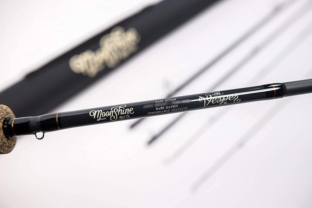 Moonshine Vesper cordura tube case protects your rod during travel.
