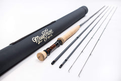 Moonshine Vesper rod with slate blank for glare-free visibility during day fishing
