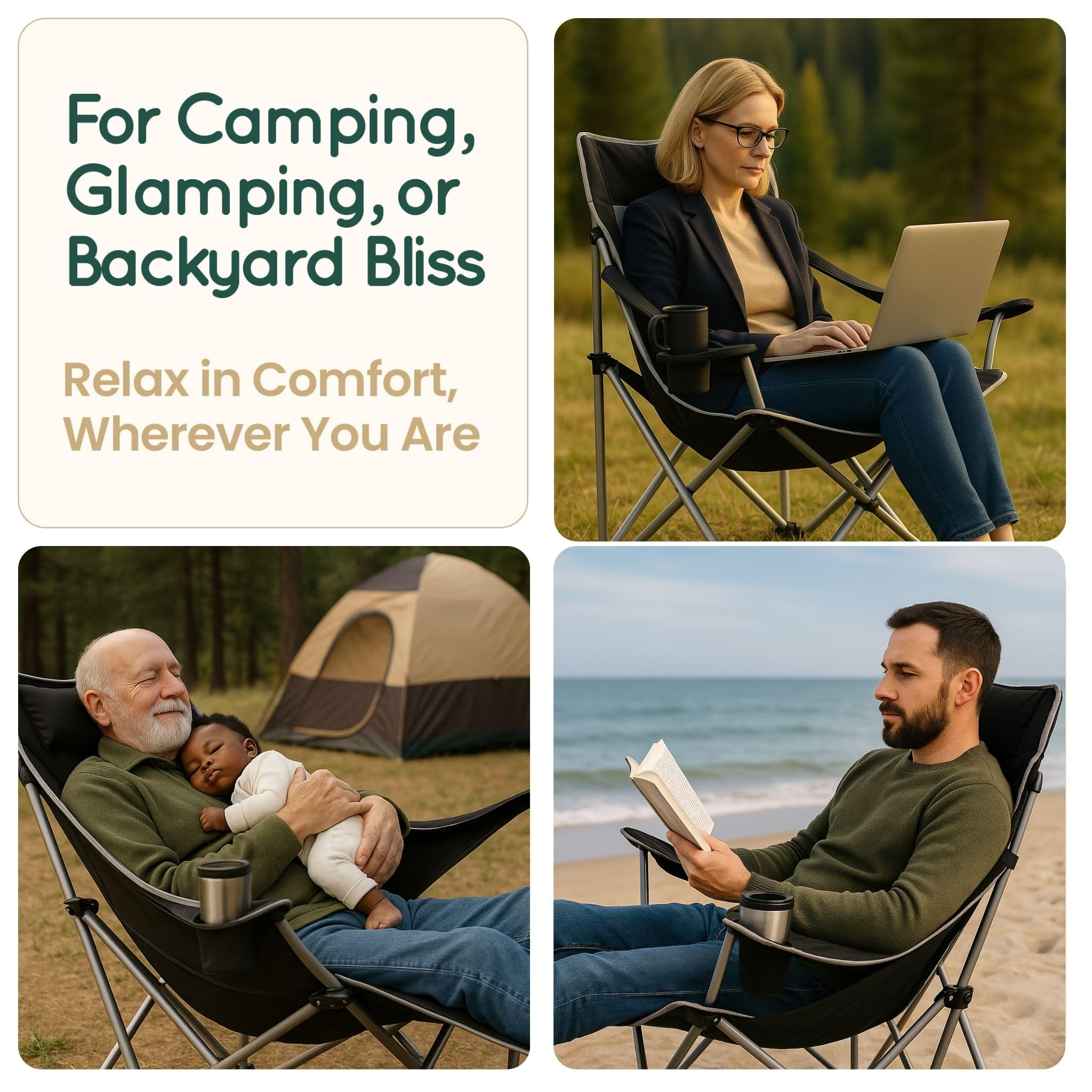 Moose Medoz hammock chair supports up to 300 lbs for versatile outdoor seating.