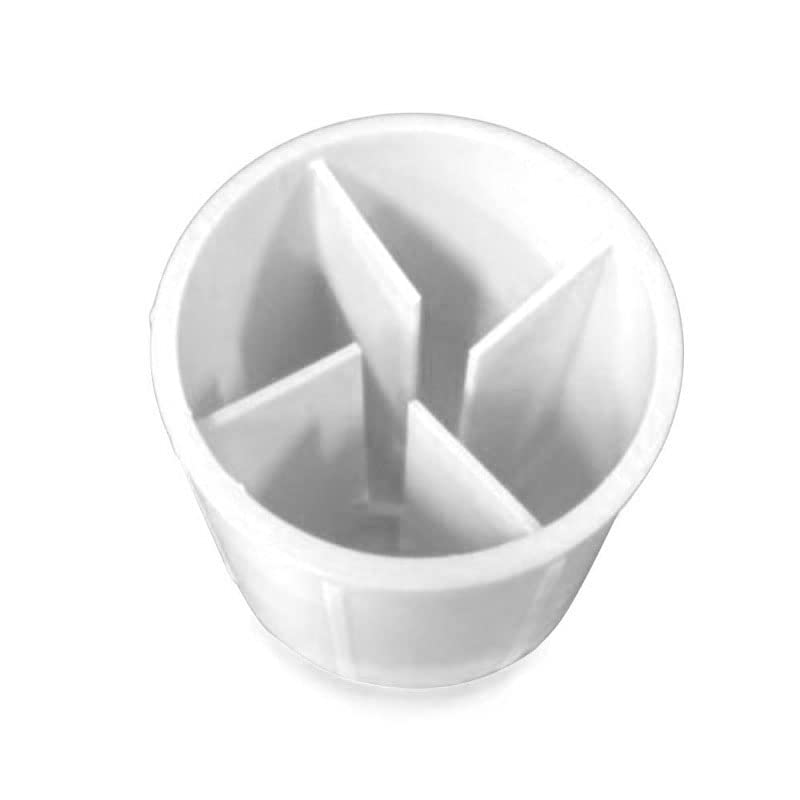 Moose Supply 25-pack white ABS cap; easy handling during setup and breakdown