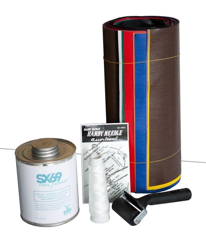 Moose Supply Vinyl Deluxe Repair Kit with 32oz glue for durable repairs.