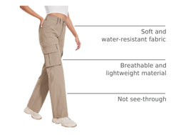 Moosehill cargo hiking pants angled back pockets offer easy access and style.