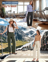 Moosehill cargo hiking pants women black back view showing durable fabric for rugged trails.