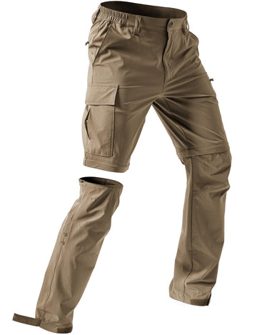 Moosehill zip-off hiking pants on trail showing quick-convert feature for adaptable comfort