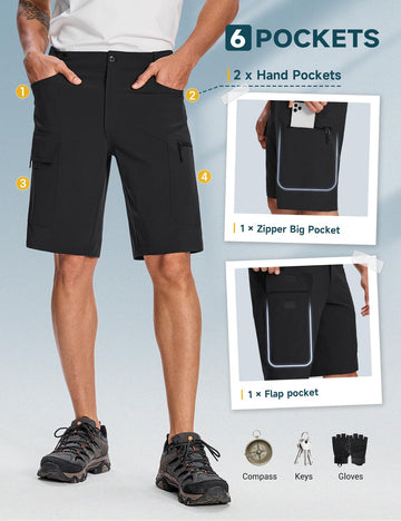 Moosehill cargo shorts stretch fabric enables full range of motion