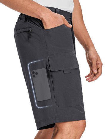 Moosehill mens cargo shorts front view highlights rugged outdoor design