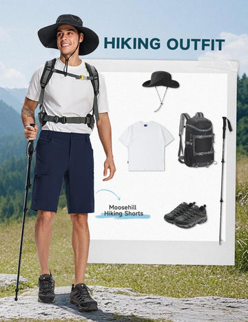 Moosehill cargo shorts ideal for hiking, camping, fishing, golfing, and travel.