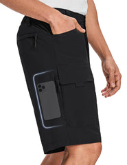 Moosehill men's cargo shorts water-resistant close-up highlighting durable fabric for outdoors