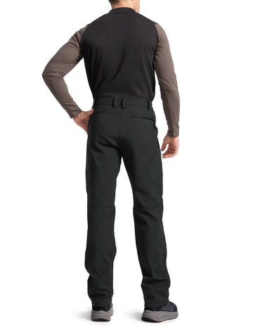 Moosehill pants knees-articulated design in black for improved mobility