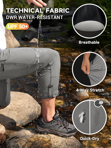 Moosehill pants vent system promotes breathable comfort during hikes.