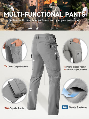 Moosehill pants water-repellent fabric helps stay dry in light rain.