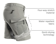 Moosehill shorts back zippered pocket keeping valuables safe during camping