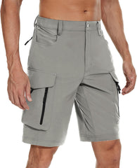 Moosehill cargo shorts side pocket access highlighted for quick reach on hikes