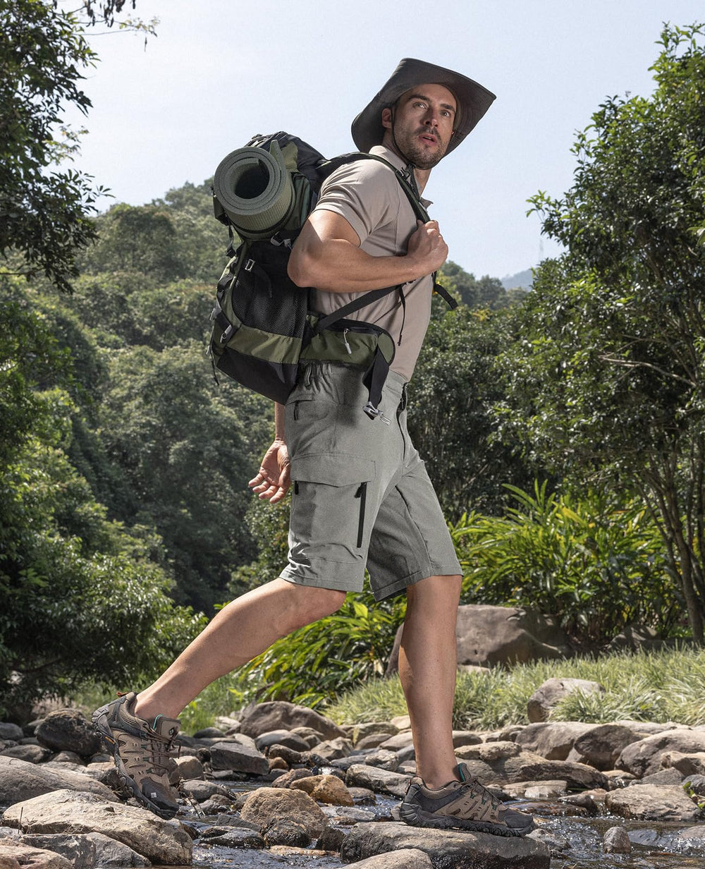 Moosehill stretch-fit hiking shorts offer freedom of movement on rugged terrain